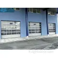 Portes de garage sectionnelles en verre en aluminium automatique résidentiel